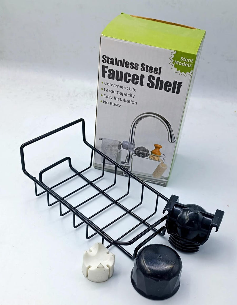 Stainless Steel Faucet Storage Shelf