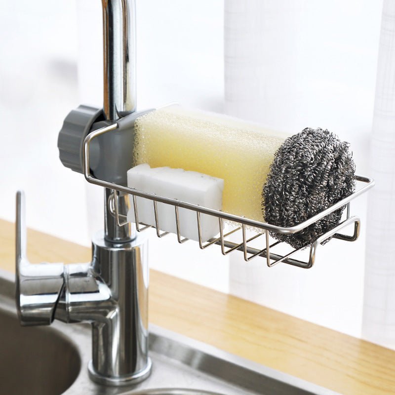 Stainless Steel Faucet Storage Shelf