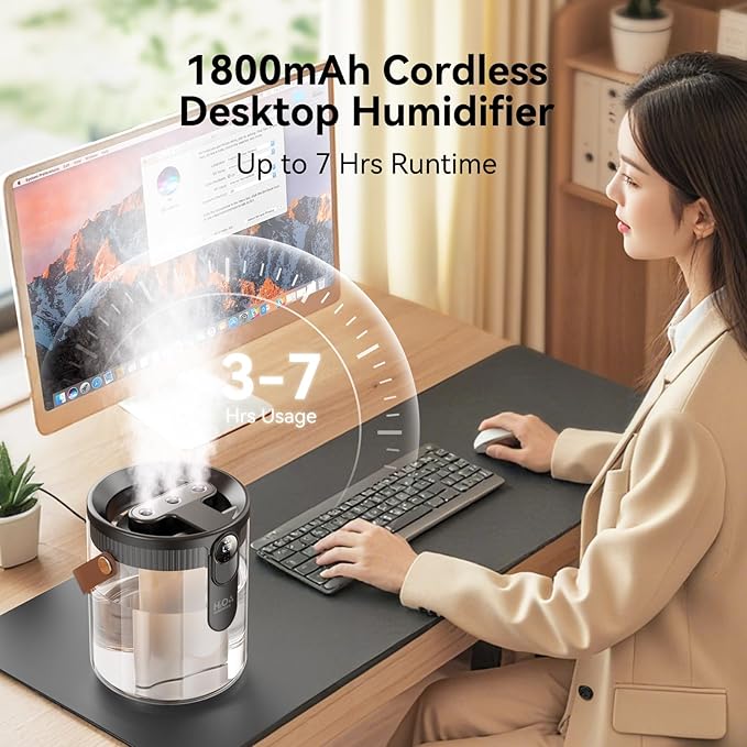 Dual-Spray Portable Humidifier