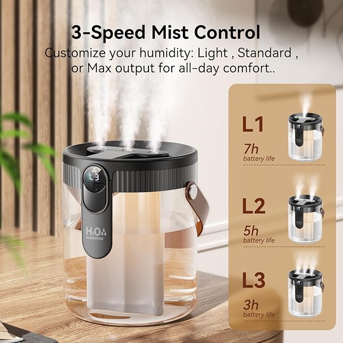 Dual-Spray Portable Humidifier