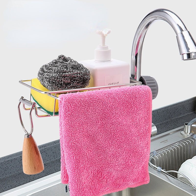 Stainless Steel Faucet Storage Shelf