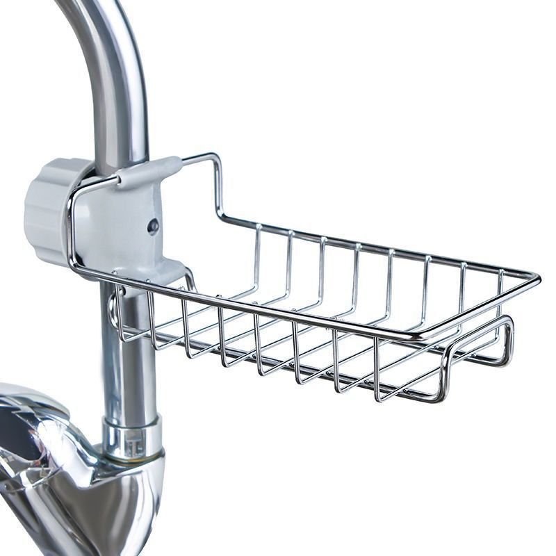 Stainless Steel Faucet Storage Shelf