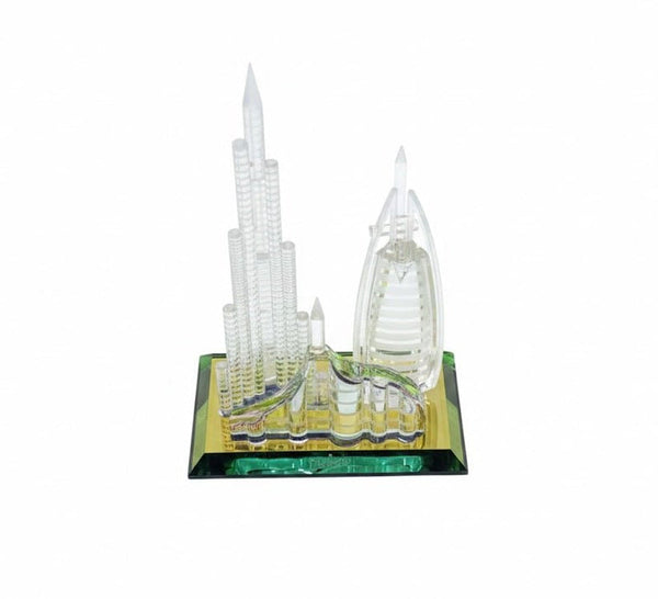 Dubai Burj Al Arab & Skyline Crystal Souvenir