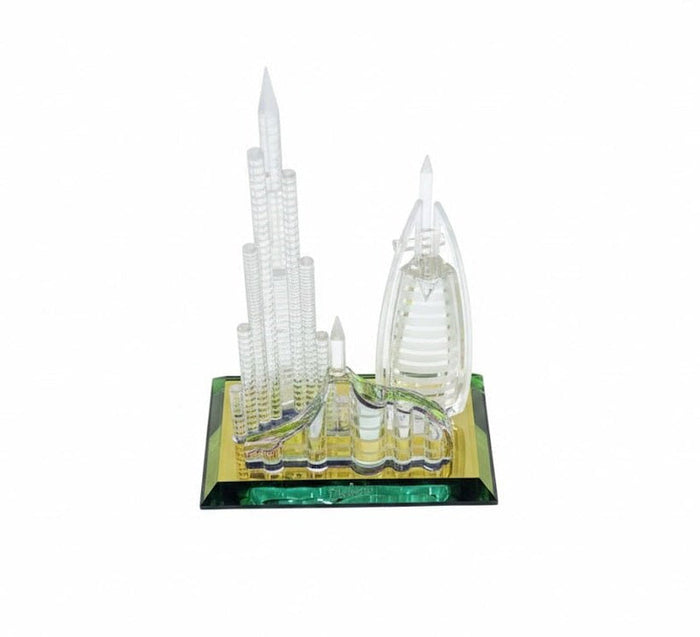 Dubai Burj Al Arab & Skyline Crystal Souvenir