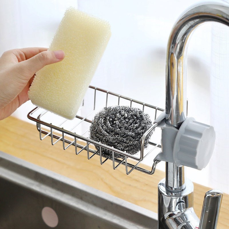 Stainless Steel Faucet Storage Shelf